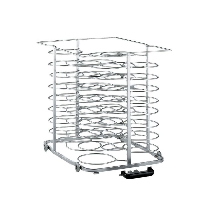 Chargeur amovible sur roulettes, pour 51 assiettes (ø 300 mm), four 10x GN 2/1 (espace 75 mm) Chargeur amovible sur roulettes, pour 51 assiettes (ø 300 mm), four 10x GN 2/1 (espace 75 mm)