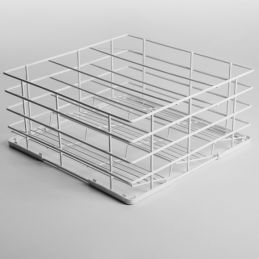 Panier verres Ø85 mm, 400x400 mm Rilsan