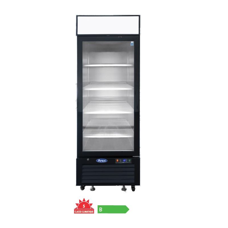 Armoire réfrigérée vitrée positive noire ATOSA Armoire réfrigérée vitrée positive noire ATOSA