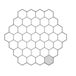 Diviseuse manuelle 37 divisions hexagonales, VITELLA (schéma)