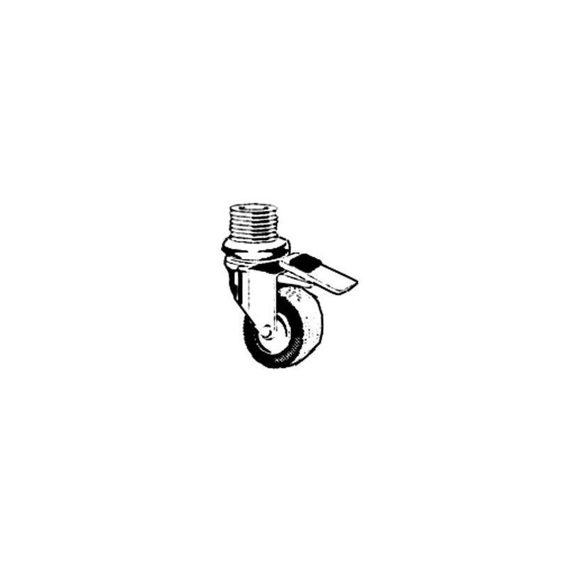 Kit 5 roues pivotantes inox, 2x freins Kit 5 roues pivotantes inox, 2x freins