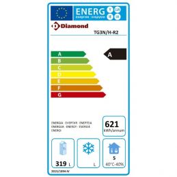 Table frigorifique, ventilée, 3 portes GN 1/1 CLASSE ENERGETIQUE