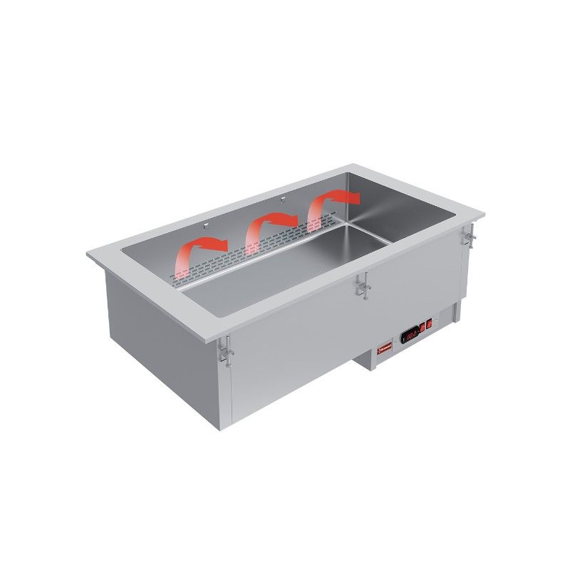 Elément bain-marie 2 GN 1/1 - à sec - ventilé Elément bain-marie 2 GN 1/1 - à sec - ventilé