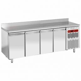 Table frigorifique "murale", ventilée, 4 portes GN 1/1, 550 litres