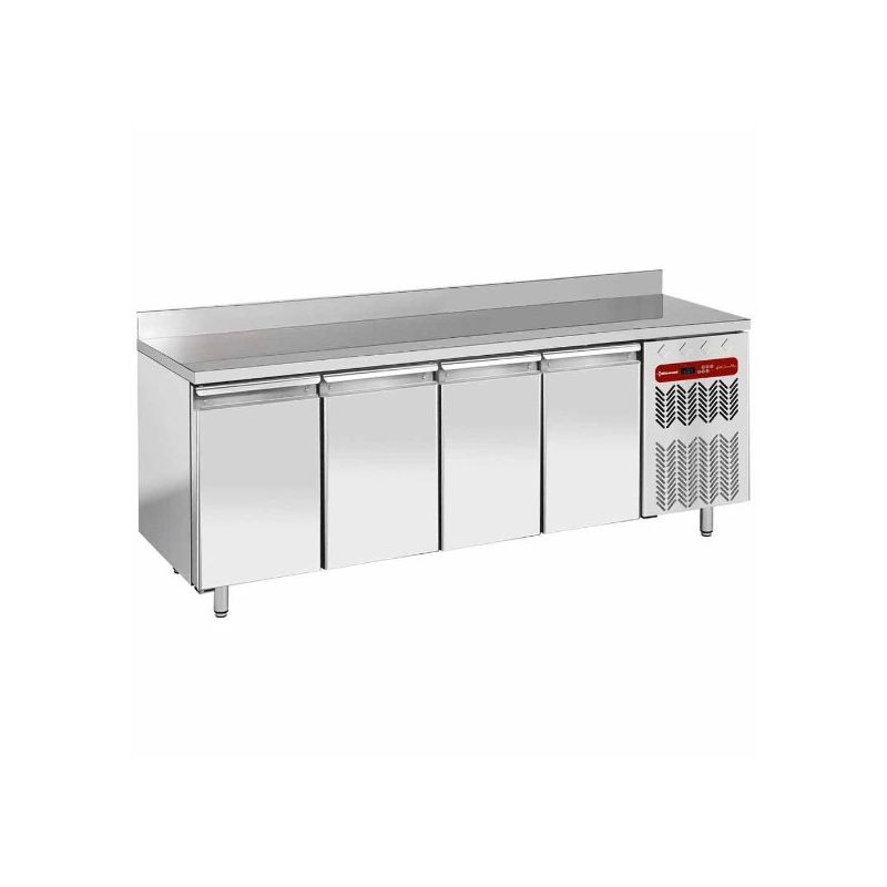 Table frigorifique "murale", ventilée, 4 portes GN 1/1, 550 litres