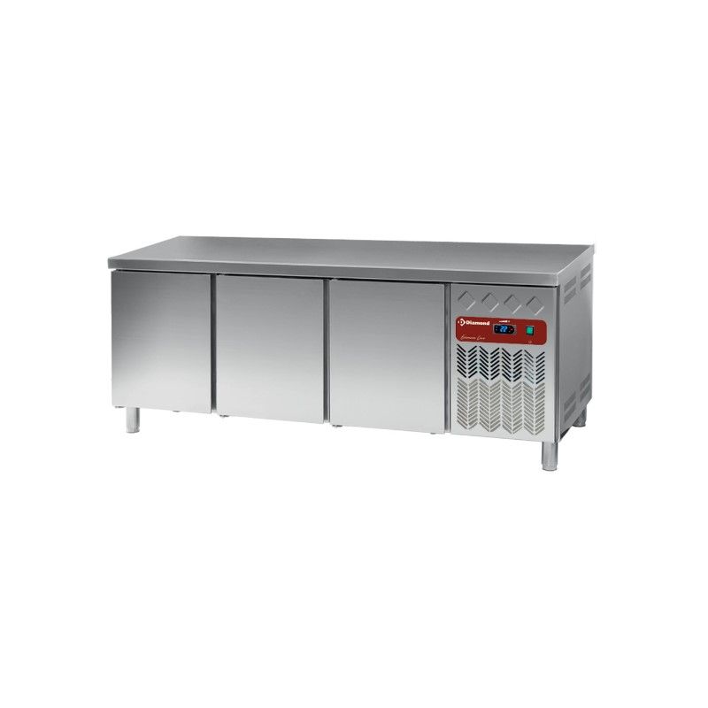 Table frigorifique, ventilé, 3 portes EN 600x400 (550L) Table frigorifique, ventilé, 3 portes EN 600x400 (550L)