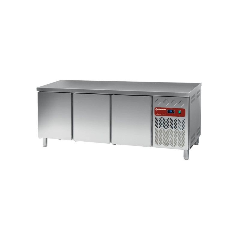 Table frigorifique, ventilé, 3 portes EN 600x400 (550L)