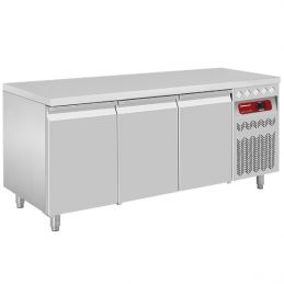 Table frigorifique ventilée, 3 portes GN 1/1, 405 litres