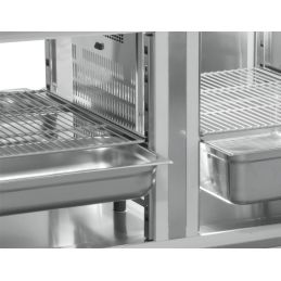 Table frigorifique PASS THROUGH, ventilée, 2x 2 portes GN 2/1