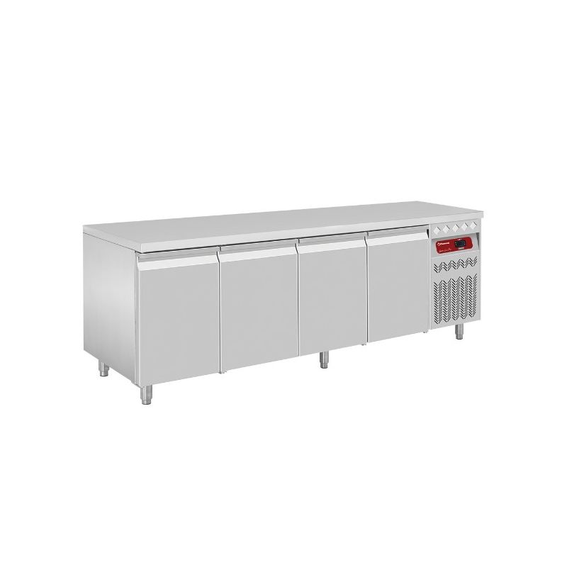 Table frigorifique ventilée, 4 portes GN 1/1, 550 litres