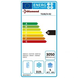 Table de congélation, ventilée, 3 portes GN 1/1, CE