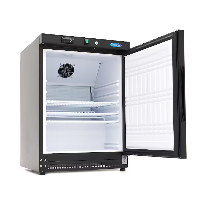 Réfrigérateur - 200 L - 3 étagères réglables - noir