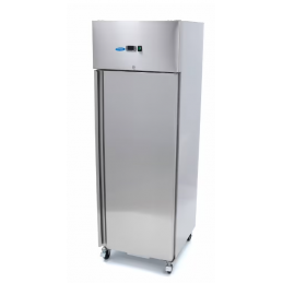 Réfrigérateur - 400 L - 3 étagères réglables (1/1 GN) - sur roulettes - incl étagères