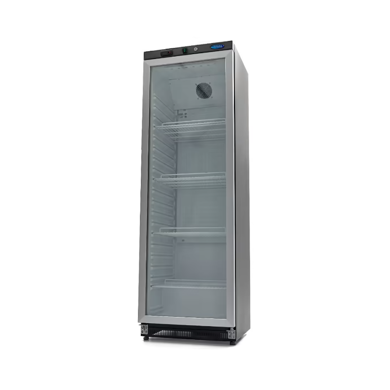 Réfrigérateur - 400 L - noir - avec porte en verre Réfrigérateur - 400 L - noir - avec porte en verre