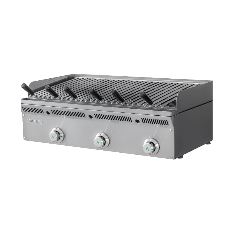 Grill Barbecue Gaz ELBI-93GN ECO-LINE 3 feux 19.5 Kw - MAINHO