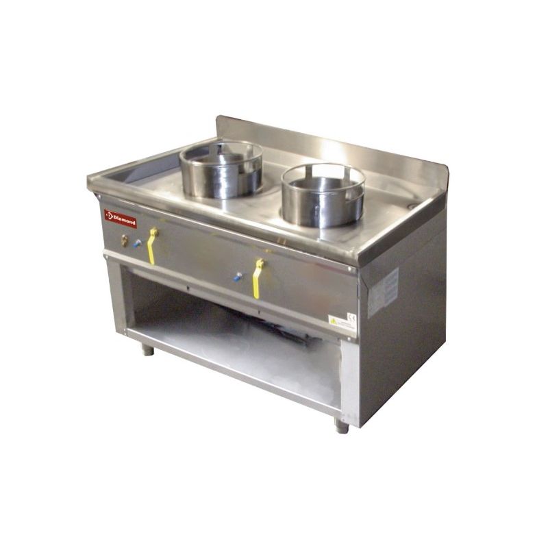 Fourneau wok 2 brûleurs Fourneau wok 2 brûleurs