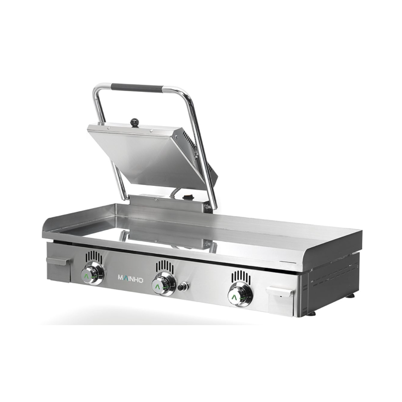 Plancha Panini NC-100 SW35 Gaz + 230V MAINHO