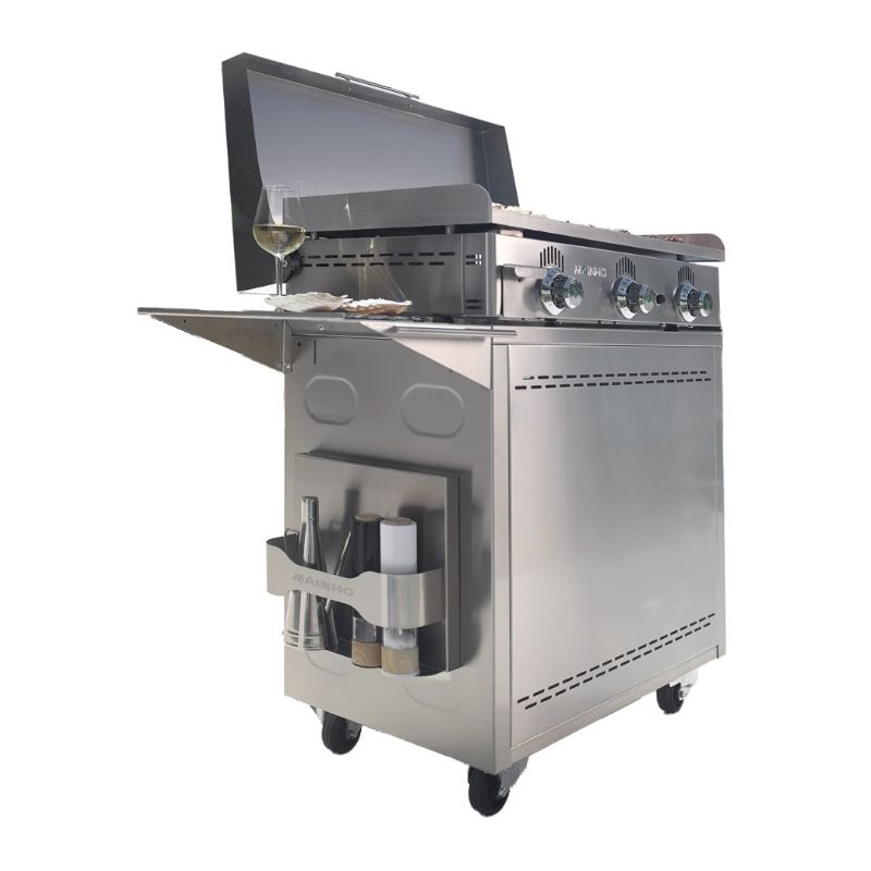 Chariot Rollent tout Inox CNE Plancha - MAINHO Chariot Rollent tout Inox CNE Plancha - MAINHO