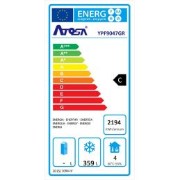 fiche énergie de la Table Réfrigérée Négative Compacte, groupe à gauche, L 1800 mm ATOSA