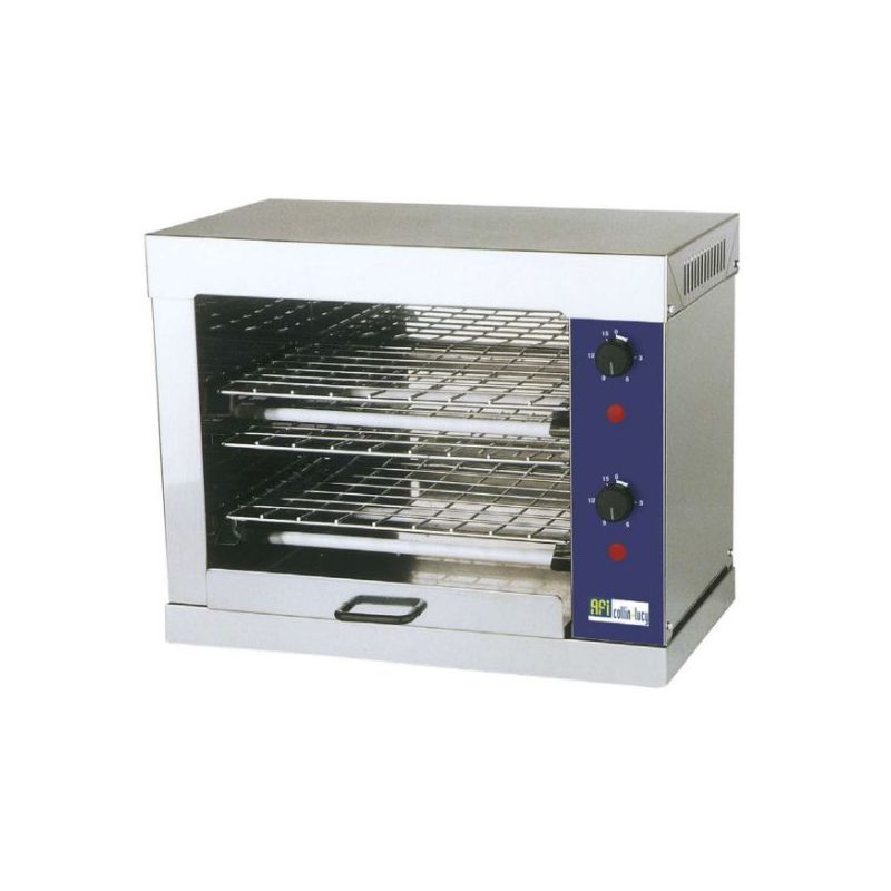 Toaster électrique 2 niveaux 320x220 mm - avec grille de protection (TB33) Toaster électrique 2 niveaux 320x220 mm - avec grille de protection (TB33)
