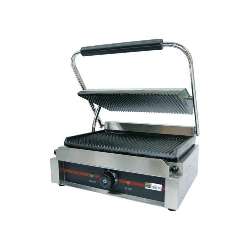 Grill de contact avec plaque rainurée 355 x 235 mm (GH811E), afi