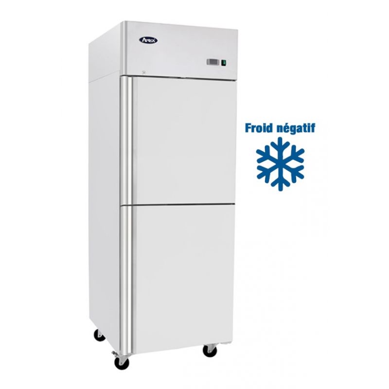 Armoire négative 2 portillons GN2/1 Inox AISI 304, 670 litres, atosa