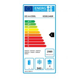 Armoire réfrigérée négative GN2/1 INOX AISI 430, 1240 litres, classe climatique