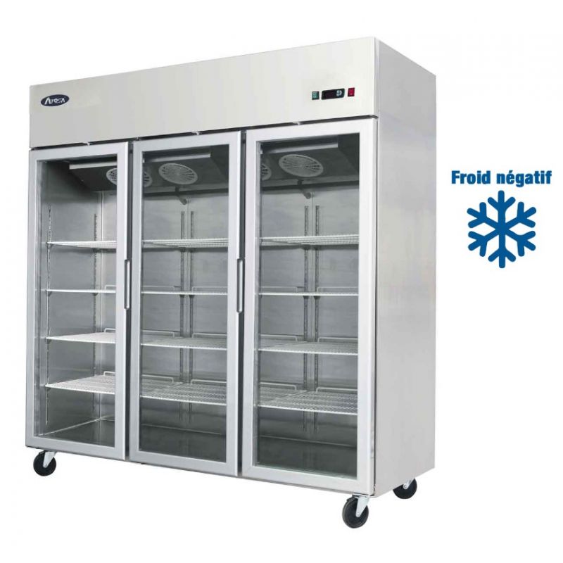 Armoire réfrigérée négative compacte 3 portes vitrées, 1390 litres, ATOSA Armoire réfrigérée négative compacte 3 portes vitrées, 1390 litres, ATOSA