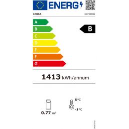 Armoire réfrigérée positive ventilée vitrée 600 litres ATOSA