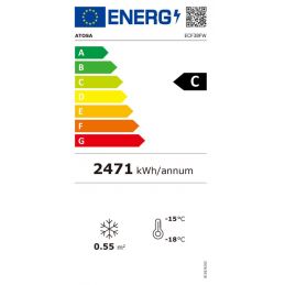 Armoire réfrigérée négative ventilée vitrée 380 litres ATOSA