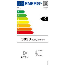 Armoire réfrigérée négative ventilée vitrée 600 litres ATOSA