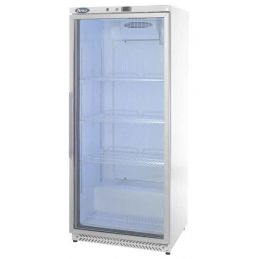 Armoire réfrigérée de stockage semi-professionnelle positive vitrée blanche 600 L - ATOSA