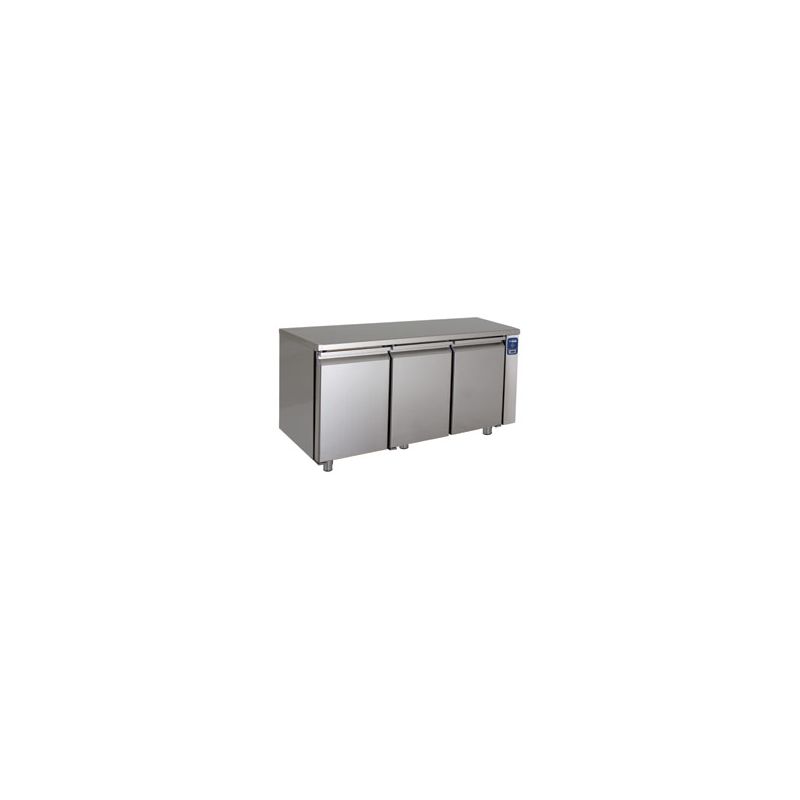 Table frigorifique ventilée, 3 portes GN 1/1, 405 litres Table frigorifique ventilée, 3 portes GN 1/1, 405 litres