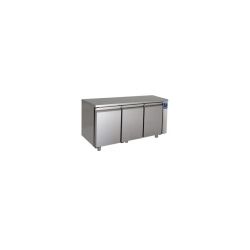 Table frigorifique ventilée, 3 portes GN 1/1, 405 litres