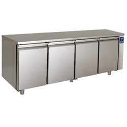 Table frigorifique ventilée, 4 portes GN 1/1, 550 litres