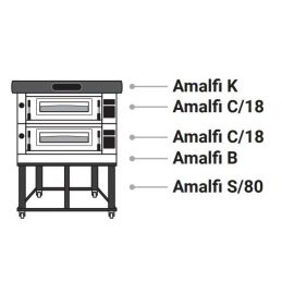 Four à pizza modulaire 24 pizzas - 2 chambres MORETTI FORNI