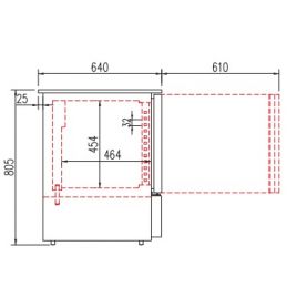 Givreur de verre 125L Porte vitrée CORECO