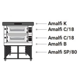 Four à pizza modulaire 18 pizzas - 2 chambres MORETTI FORNI