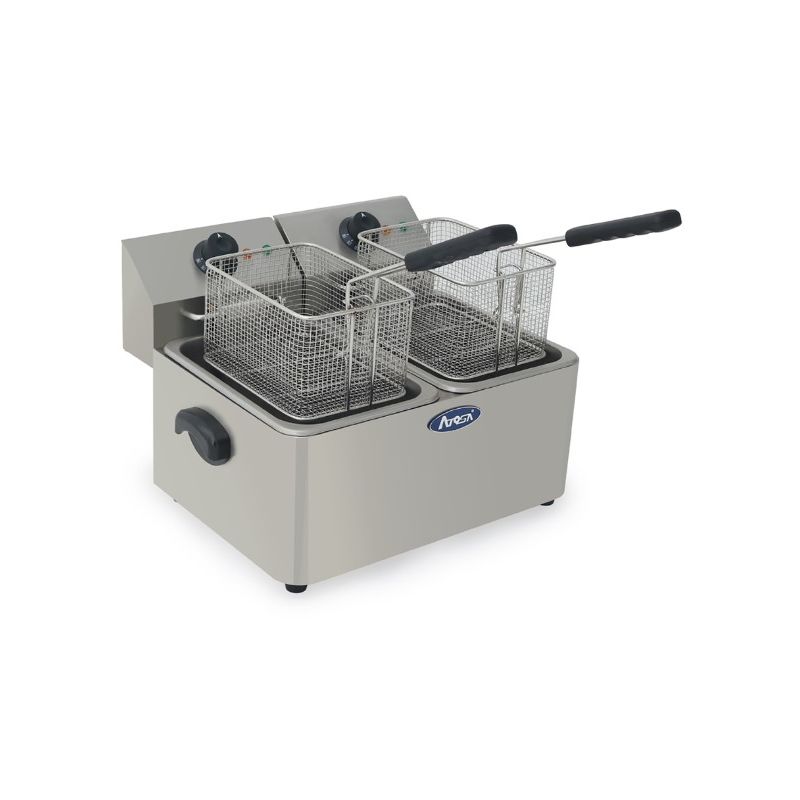 Friteuse électrique 2x4L (sans vidange) - ATOSA Friteuse électrique 2x4L (sans vidange) - ATOSA