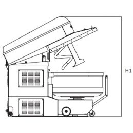 schéma Pétrin à Spirale Cuve Amovible ESI plus 275L-220V LOGIUDICE FORNI