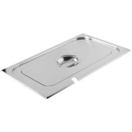 Couvercle inox bac GN avec encoche pour louche ATOSA