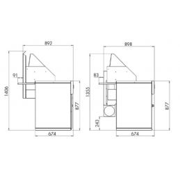 Friteuse gaz -2 cuves