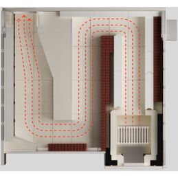 Vue intérieur Four à Sole à Tubes Vapeur 4 Chambres 16 Bouches MONDIAL FORNI