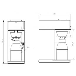 Machine à Café avec Thermos Café 2.0L - Combisteel