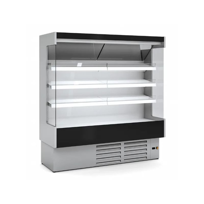 Vitrine murale professionnelle sans portes pour boucherie charcuterie 652 litres régime m2 - Docriluc Vitrine murale professionnelle sans portes pour boucherie charcuterie 652 litres régime m2 - Docriluc