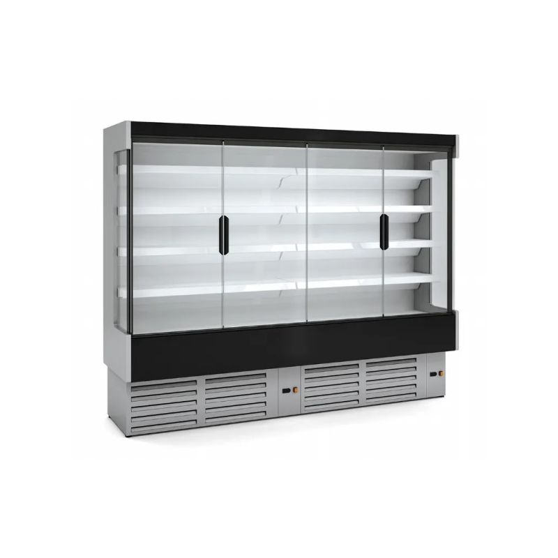 Vitrine murale professionnelle avec portes pour boucherie charcuterie 1220 litres régime m2 - Docriluc