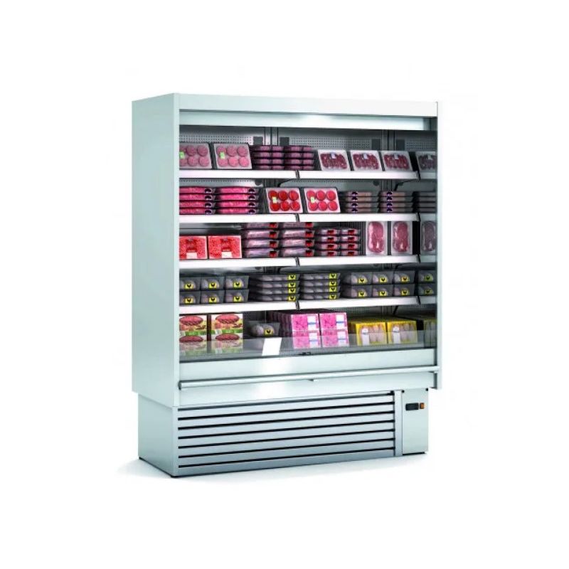 Vitrine murale professionnelle avec portes pour boucherie charcuterie