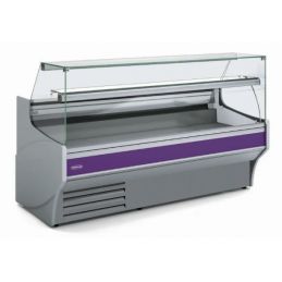Vitrine horizontale positive -1/+5 °c ventilée avec réserve et vitre double droite - 1525x940x1235 mm - Docriluc