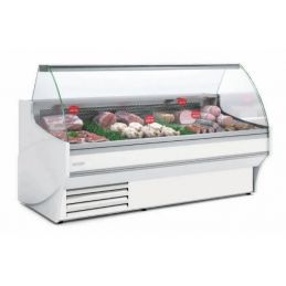 Vitrine horizontale positive -1/+5 °c ventilée sans réserve et vitre bombée - 1305x1100x1235 mm - Docriluc