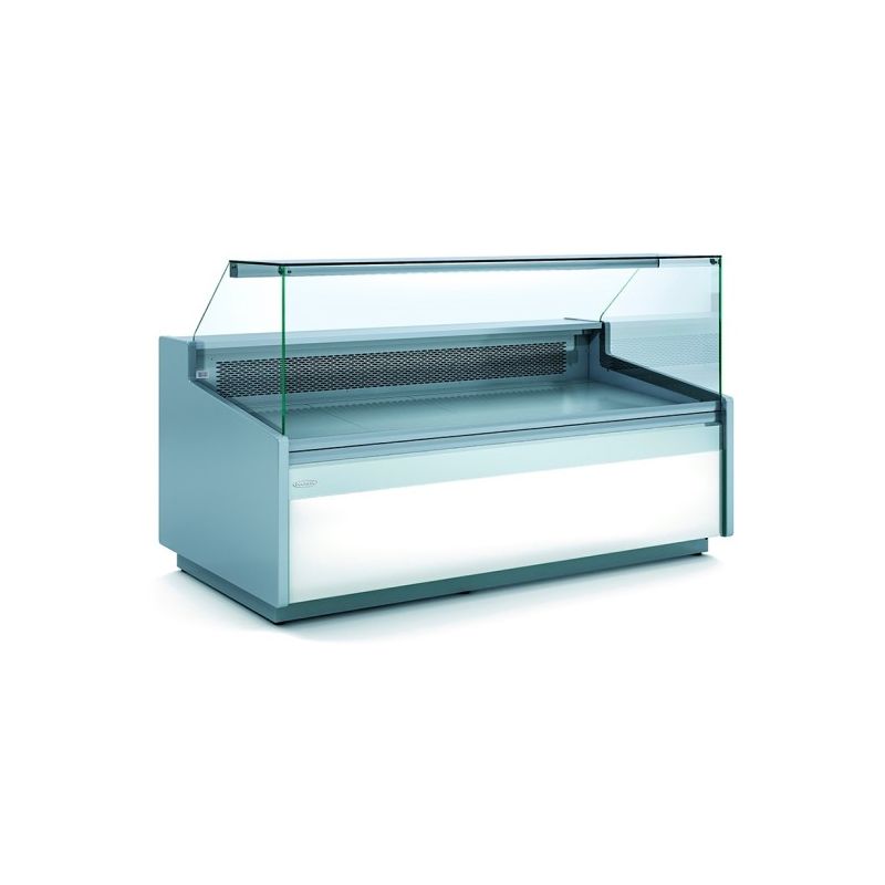Vitrine basse horizontale positive pour fromagerie charcuterie avec vitre droite - 1305x1120x1106 mm - Docriluc Vitrine basse horizontale positive pour fromagerie charcuterie avec vitre droite - 1305x1120x1106 mm - Docriluc
